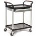 Proplaz Shelf Trolley - 2 Shelves & 1 Lockable Drawer - L.750 W.460 H.940
