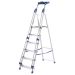 Pro Aluminium Folding Steps - 5 Tread - H.1775 W.490 D.1110