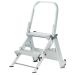 Climb-It® Easy Slope Aluminium Folding Leader Steps - 2 Treads - H.850 W.520 D.545