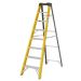 Climb-It® Glass Fibre Swingback Steps - 7 Treads & Tool Tray - H.1870 W.560 D.1320