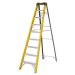 Climb-It® Glass Fibre Swingback Steps - 8 Treads & Tool Tray - H.2110 W.605 D.1485