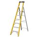 Climb-It® Glass Fibre Platform Steps - 6 Treads & Tool Tray - H.2045 W.515 D.1310