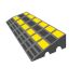  TRAFFIC-LINE Kerb Ramp - 600x360x150mm - Centre Section - Black / Yellow Reflective 