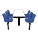 Canteen Table - 6 Seats, Access 1 Way - L.1745 W.1730 H.810