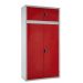Modular Cupboard - Red Doors - 3 Shelves - 1800.900.600