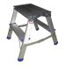 Folding Aluminium Steps - 2 Steps - H.450 W.450 D.530