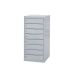Laptop & Tablet Storage Locker - 8 Compartments, 8 Doors - Light Grey Doors - H.1000 W.500 D.500