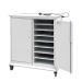 Laptop Charging Trolley - 16 Compartments, 2 Doors -  Light Grey Doors - H.1200 W.1040 D.660