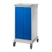 Laptop Charging Trolley - 8 Compartments, 2 Doors -  Dark Blue Doors - H.1200 W.525 D.670