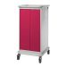 Laptop Charging Trolley - 8 Compartments, 2 Doors -  Red Doors - H.1200 W.525 D.670