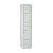 Flat Garment Locker - 10 Compartments - Light Grey Doors - H.1800 W.450 D.380