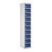 Post Box Locker - 140 Series - Dark Blue Doors - H.1725 W.300 D.380