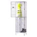 Wire Mesh Locker - 2 Compartment - Nest of 2 - H.1980 W.602 D.305mm