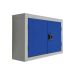 Wall Mounted Perforated Tool Cupboards - Dark Blue Doors - 570.820.255