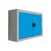 Wall Mounted Perforated Tool Cupboards - Light Blue Doors - 570.820.255