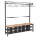 Premium Island Bench - Clothes Rail and Shoe Storage - Single Sided - 12 Hangers - 1830.1500.300