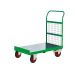Platform Truck - Single Handle - Mesh End - Green - H.1050 W.600 D.1200