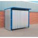 Drum Storage Shelter - Single Gate - Galvanised Panel Door - Dark Blue - 2100.2500.1900
